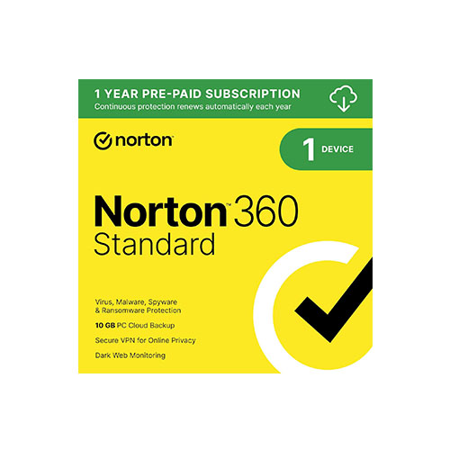 Norton 360 Standard, Antivirus Software-1 Device with Auto Renewal